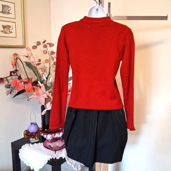 NWT Woman's Red Zip-Up Cardigan Knit Lightweight Elegant Ladies Sweater - Picture 9 of 9